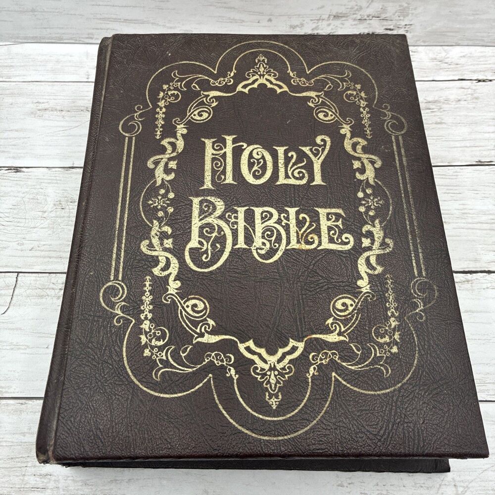 Holy Bible King James Family  Record Edition Red Letter (1970 Hardcover)
